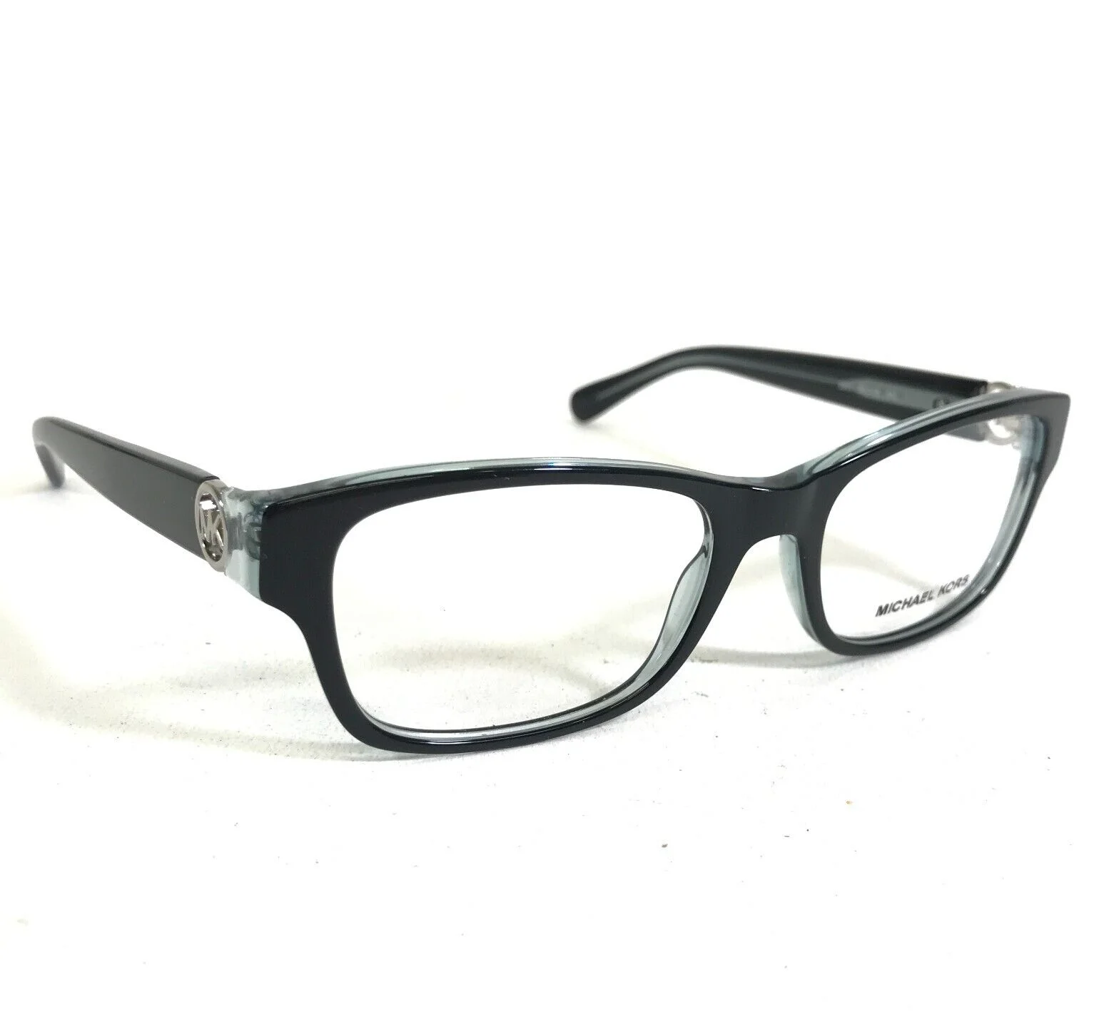 Michael Kors Eyeglasses Frames MK 8001 Ravenna 3001 Black Clear Blue 53-18-140