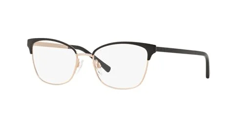 Michael Kors MK3012 Adrianna Iv Prescription Eyewear Frames, Matte Black/Rose Gold/Demo Lens, 51 mm 2
