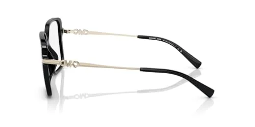 Michael Kors MK4095U Dolonne Universal Fit Prescription Eyewear Frames, Black/Demo Lens, 53 mm 3