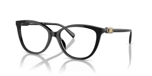 Michael Kors MK4109U Westminster Universal Fit Prescription Eyewear Frames, Black/Demo Lens, 52 mm 2