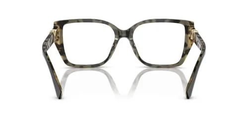 Michael Kors MK4115U Castello Universal Fit Prescription Eyewear Frames, Black/Amber Tortoise/Demo Lens, 54 mm 4