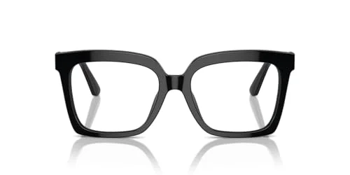 Michael Kors MK4119U Nassau Universal Fit Prescription Eyewear Frames, Black/Demo Lens, 53 mm