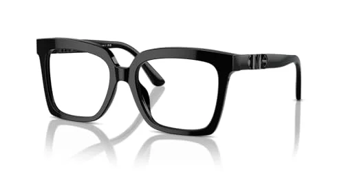 Michael Kors MK4119U Nassau Universal Fit Prescription Eyewear Frames, Black/Demo Lens, 53 mm 2