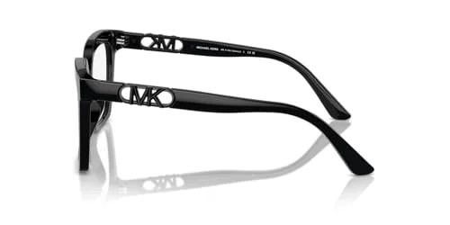 Michael Kors MK4119U Nassau Universal Fit Prescription Eyewear Frames, Black/Demo Lens, 53 mm 3