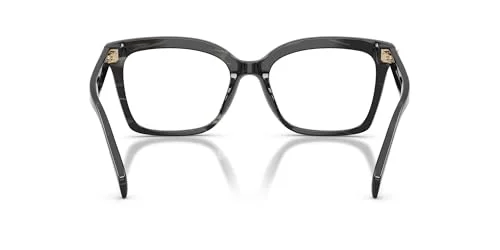 Michael Kors MK4166U Greenville Universal Fit Prescription Eyewear Frames, Black Horn/Demo Lens, 53 mm 4