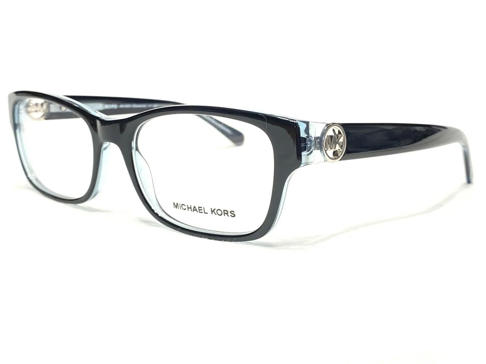 NEW Michael Kors Ravenna MK8001 3001 Womens Black & Blue Eyeglasses Frames 53/18