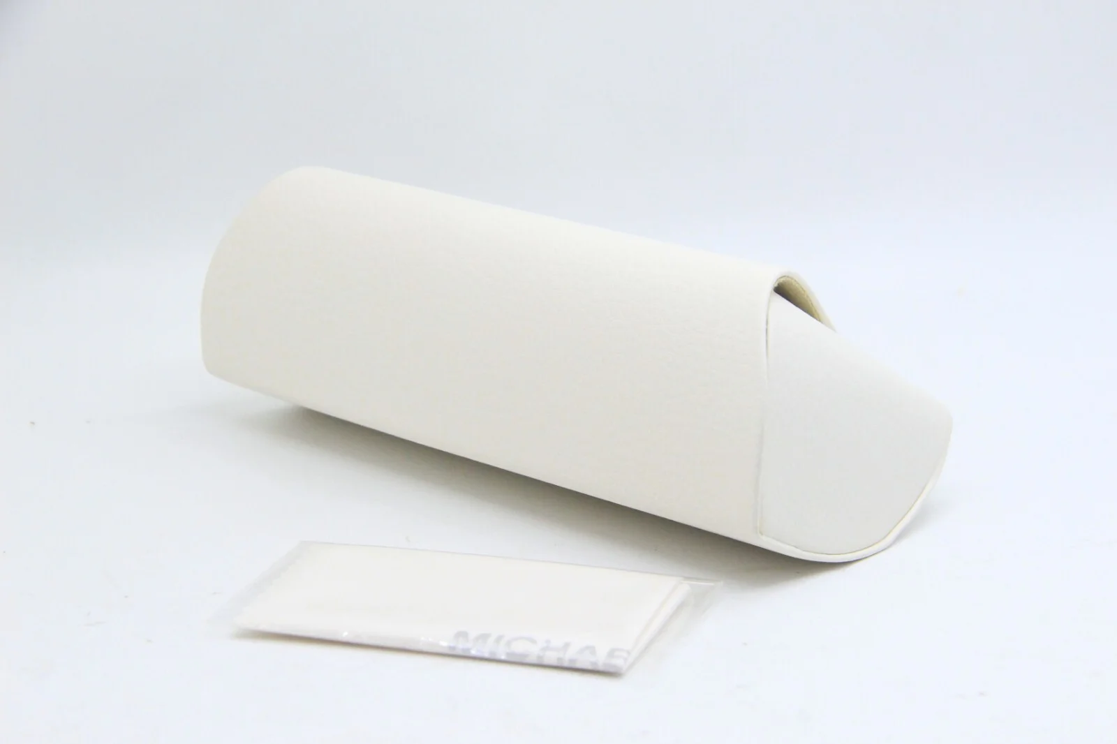 NEW MICHAEL KORS WHITE AUTHENTIC EYEGLASSES SUNGLASSES CASE W/CLOTH 2