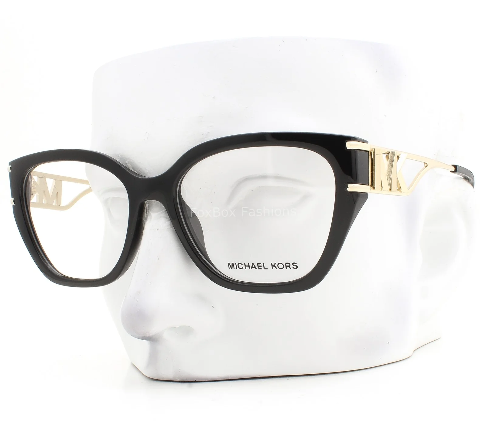 New Michael Kors Woman Square Eyeglasses MK4076U 3332 Black 54mm 4